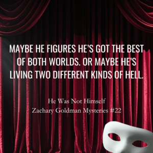 MAYBE HE FIGURES HE'S GOT THE BESTOF BOTH WORLDS. OR MAYBE HE'SLIVING TWO DIFFERENT KINDS OF HELL.