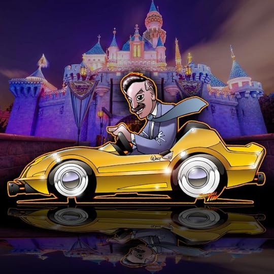 Walt's Autopia Art by Fireball Tim