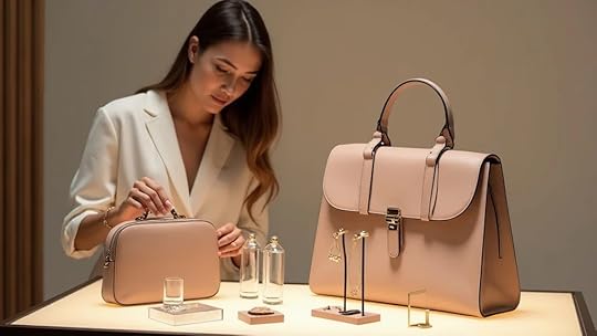 Luxury fashion product photo shoot in a small business studio—showcasing pricing clarity and brand integrity for e-commerce growth strategy in small businesses.