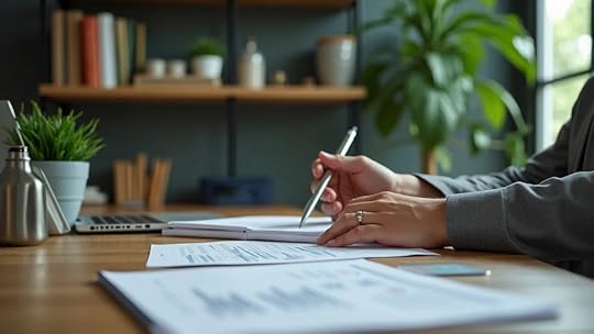 Confident business leader preparing sale-ready documentation for strategic buyers—critical for realizing full enterprise value in e-commerce growth strategies for small businesses.