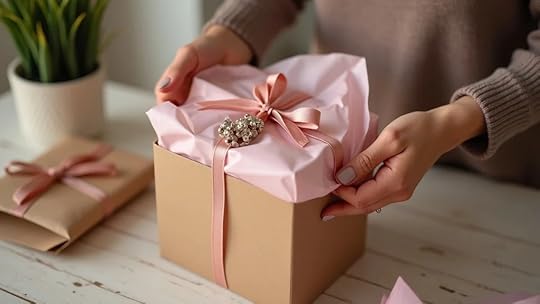 Unboxing fashion accessories package as a sign of successful customer retention and sales channel expansion for women-led accessories brands.