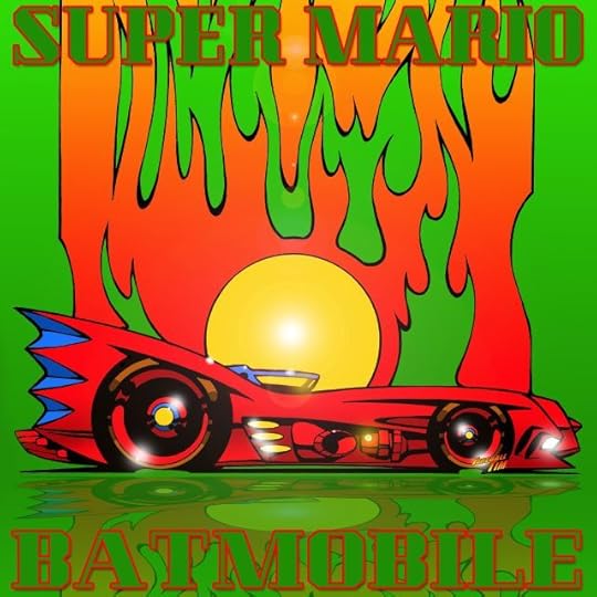 Batmobile Art by Fireball Tim