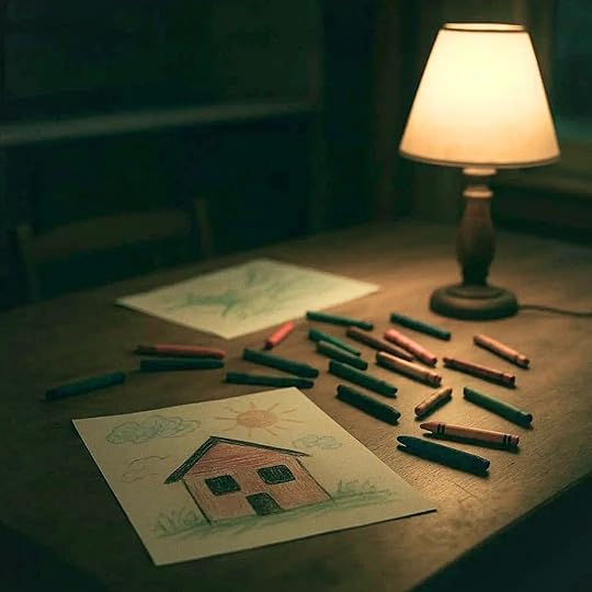 Child coloring at a table for trauma-themed Zachary Goldman article