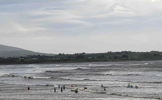 Surfers at Strandhill