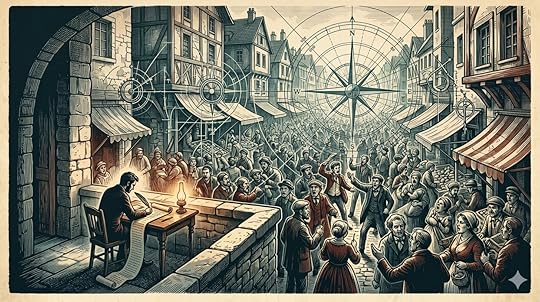 A quiet LinkedIn article contrasted with a noisy scrolling feed — LinkedIn strategy for AI visibility in 2026.