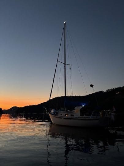 Sailboat at sunset
