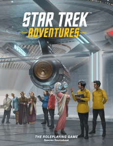 The cover of the second edition Star Trek Adventures 