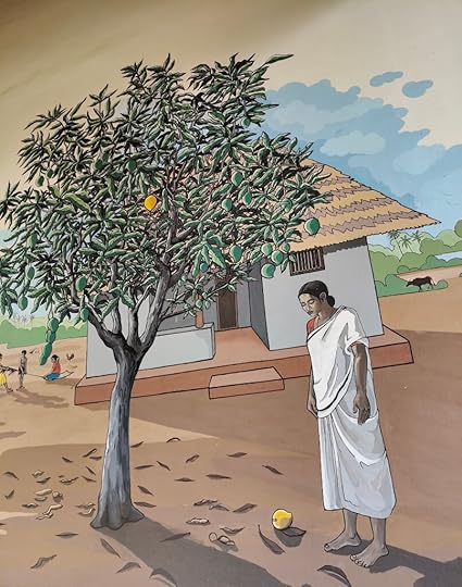 A depiction of the poem Mambhazham, written by Vylopilly Sreedhara Menon