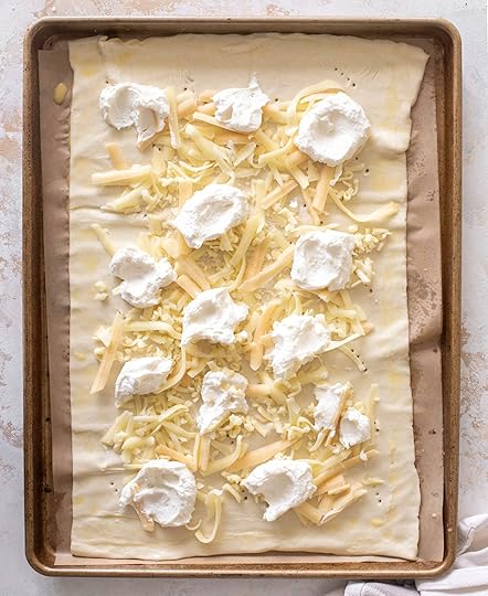 tomato ricotta hot honey tart