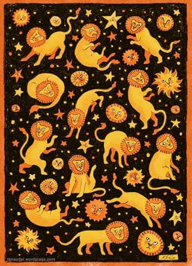 Pattern of lions and stars