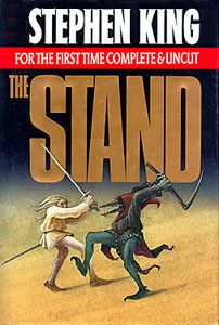 book cover of horror novel The Stand by Stephen King