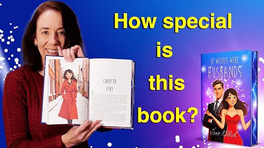 Holding up a book with a colour illustration inside, and the question: How special is this book?
