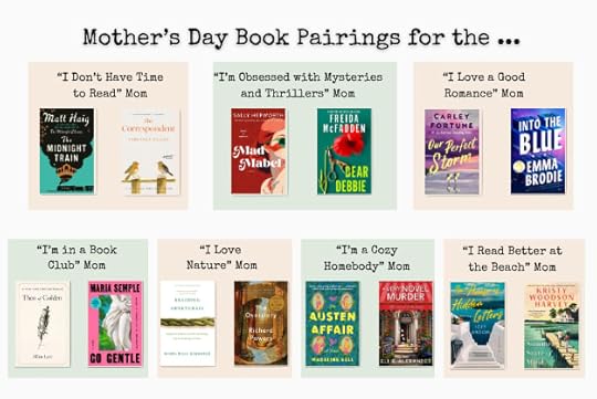 Book pairings for Mother's Day