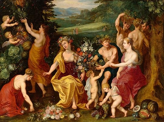 Homage of Flora, Allegory of Fertility painting by Jan Brueghel the Younger and Jan van Balen