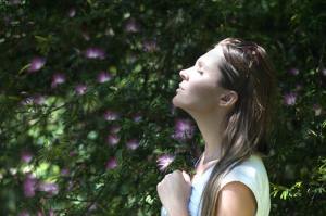 Woman absorbing a difficult truth