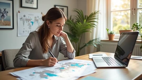 business valuation - Strategic business planning for fashion brand growth, financial charts, and accessory samples in a bright, organized home office