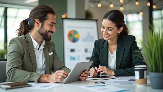 Advisor in Dallas presents a digital profit assessment and 15-page roadmap to a fashion accessories brand owner, highlighting hidden profit for selling a business in Dallas.