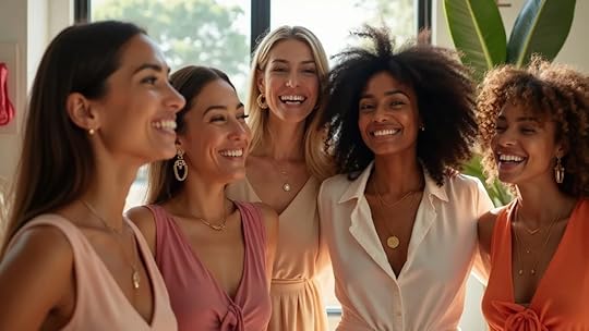 Inspirational group of diverse women fashion entrepreneurs collaborating in a vibrant Austin boutique, business exit strategy Austin