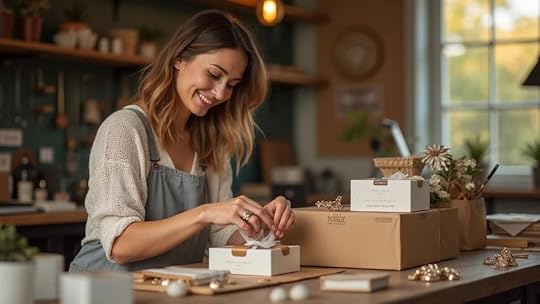 Artisan jewelry designer preparing orders in her Austin studio, business exit plan for accessory brands