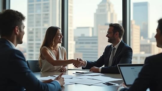valuation expert in Austin business valuation meeting with a female founder, reviewing valuation reports and discussing fair market and enterprise value