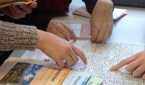 hands on map