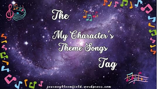 My Characters Theme Songs Tag Graphic - Stars and Music Notes