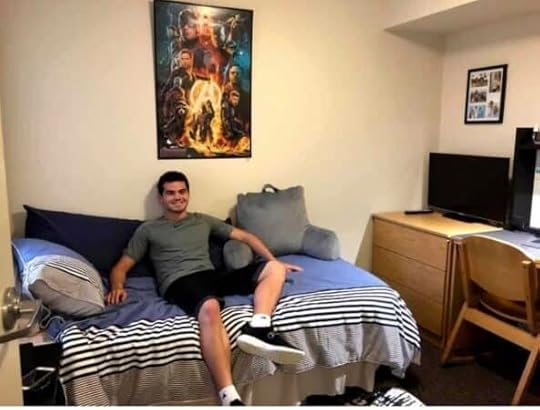guy in dorm room