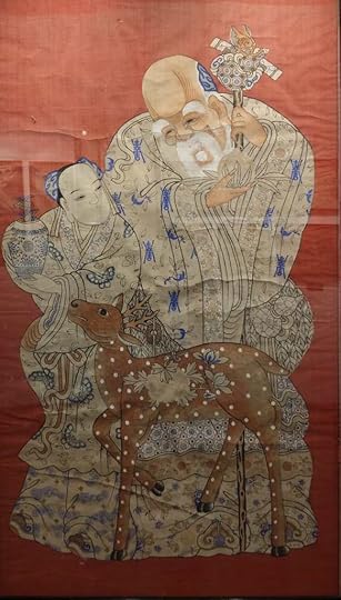 Japanese Painting - An Old Man and Lady