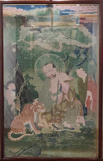 A Tibetan Thangka - Rahula and the Tiger