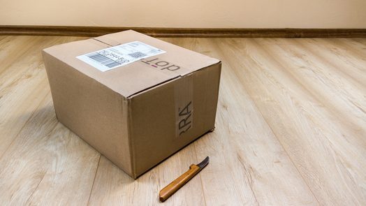 Un carton de livraison