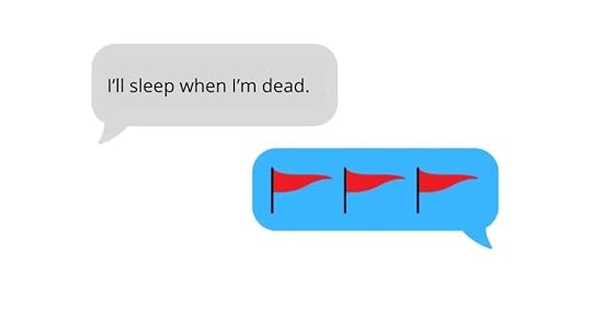 Text message thread. First text bubble reads 