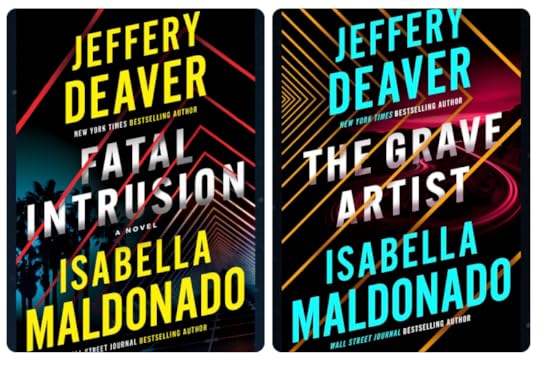 Fatal Intrusion and The Grave Artist book covers