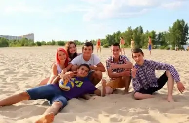 teens at the beach found family