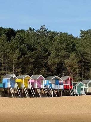 Beach huts