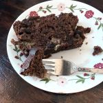 Rhubarb Double Chocolate Loaf Cake