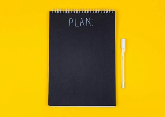 A notebook with the word 