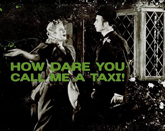 A vintage black and white photo of a woman slapping a woman, saying,