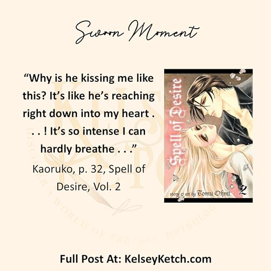 Cover of Spell of Desire, Vol 2 by Tomu Ohmi with text. Text: Swoon Moment. 