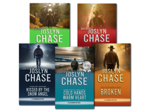 Covers of the first five books in The Steadman Mysteries series
