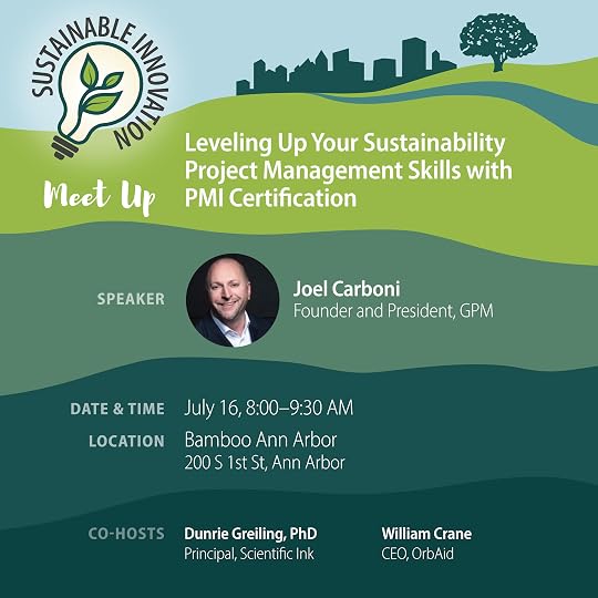 promo image for our July 2026 Sustainable Innovation Meet Up
