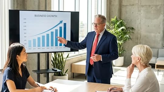 successful small business owner reviewing supplier contracts to improve exit multiple for small businesses