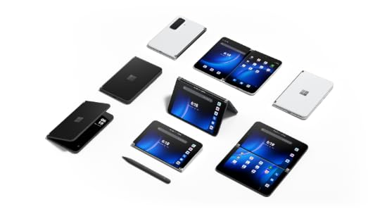 Picture of the Duo in different screen configurations such as tent mode, or 