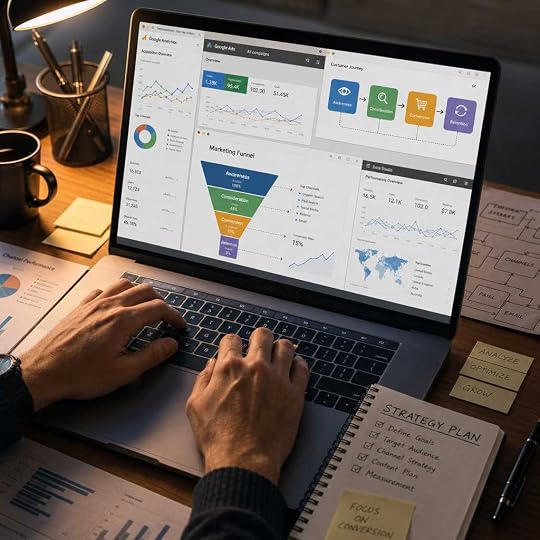 عملية بناء نظام قياس الأداء التسويقي من خلال أدوات التحليل والبيانات