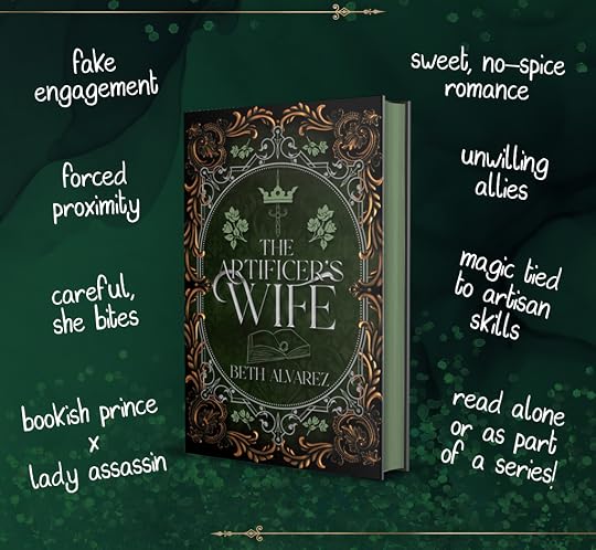 A list of trope descriptions surrounding the premium hardcover edition. The book has green page edges that match the cover.