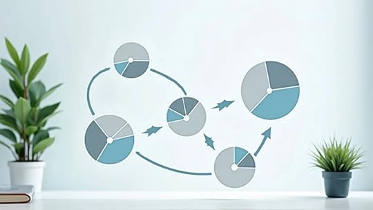 Clean infographic visual showing step-by-step flow of how exit multiples are calculated for Austin businesses