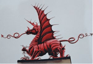 The Welsh Dragon memorial at Mametz Wood