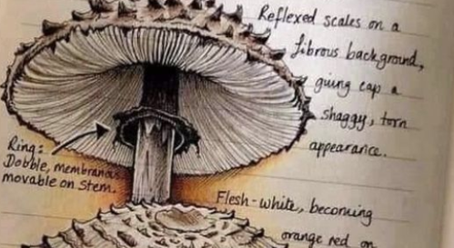 mushroom drawing