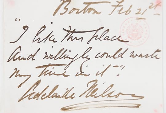 A note in flowing, elegant cursive.