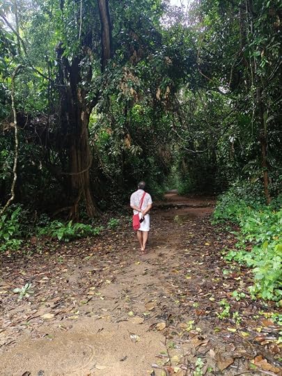 Walking through the Iringole Kavu barefoot