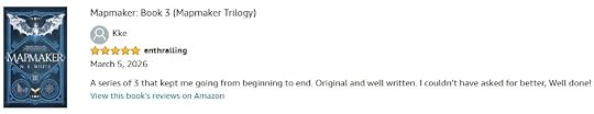 5-star review for Mapmaker--Book 3